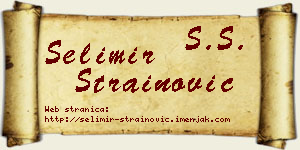 Selimir Strainović vizit kartica